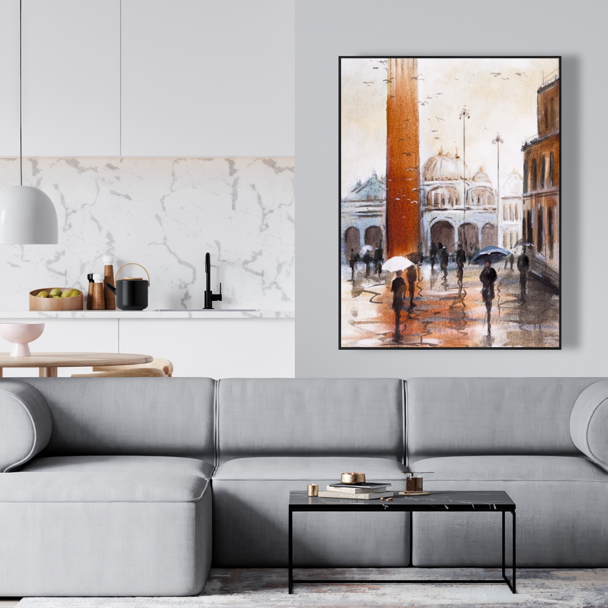 C1FC36481QZSZI 36 x 48 in. St Marks Square Venice Canvas - Man Living Room Decor