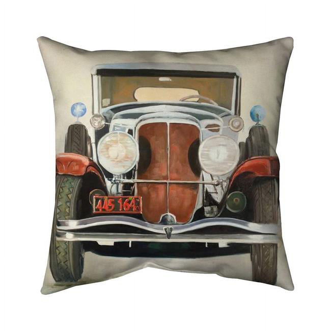 26 x 26 in. Vintage Luxury Car-Double Sided Print Indoor Pillow
