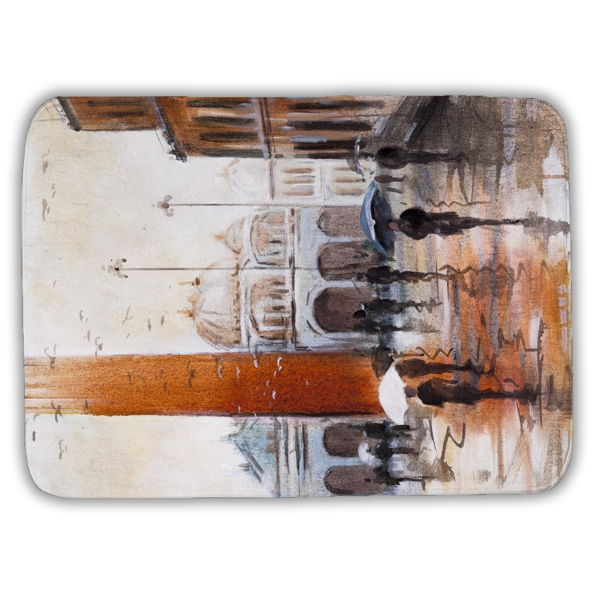 C1BM1724XACEDV 17 x 24 in. St Marks Square Bath Mat - Brown Cities Home Decor Mat