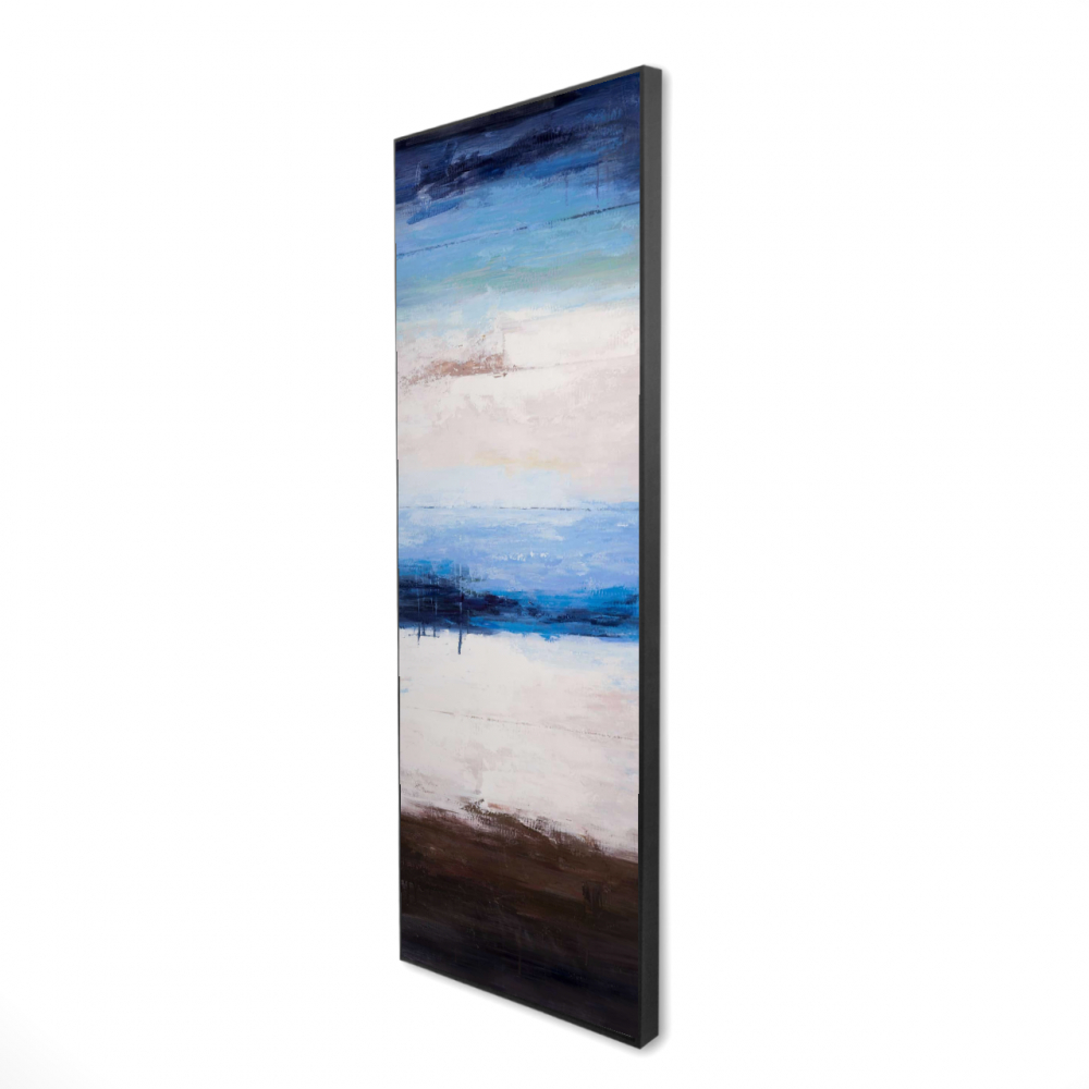 2081-6020-CO31 20 x 60 in. Colors of the Beach - Beige Living Room Framed Canvas Art