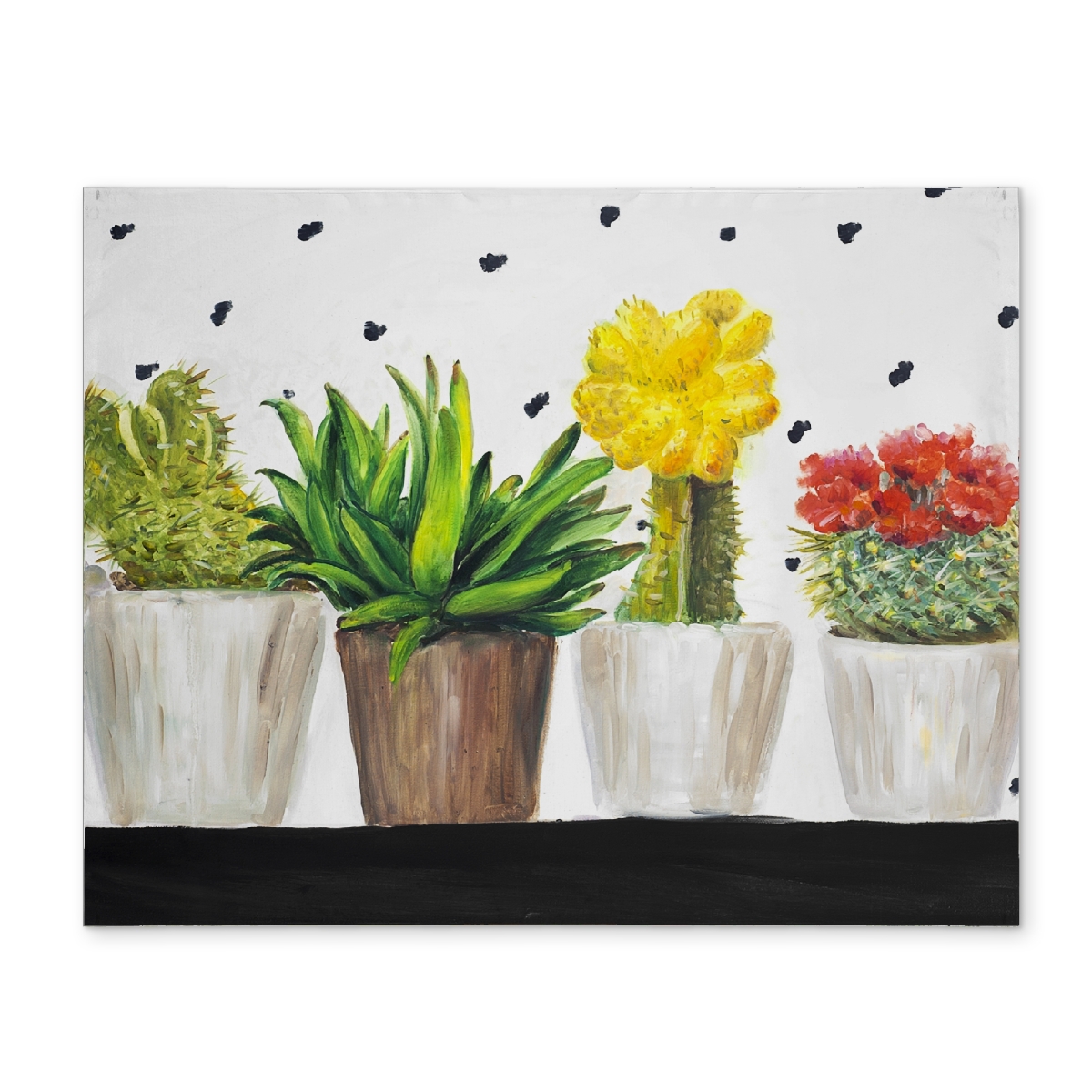 Picture of Begin Home Decor CPPM14183103NA 14 x 18 in. Small Cactus & Succulents Botanical Polyester Placemat