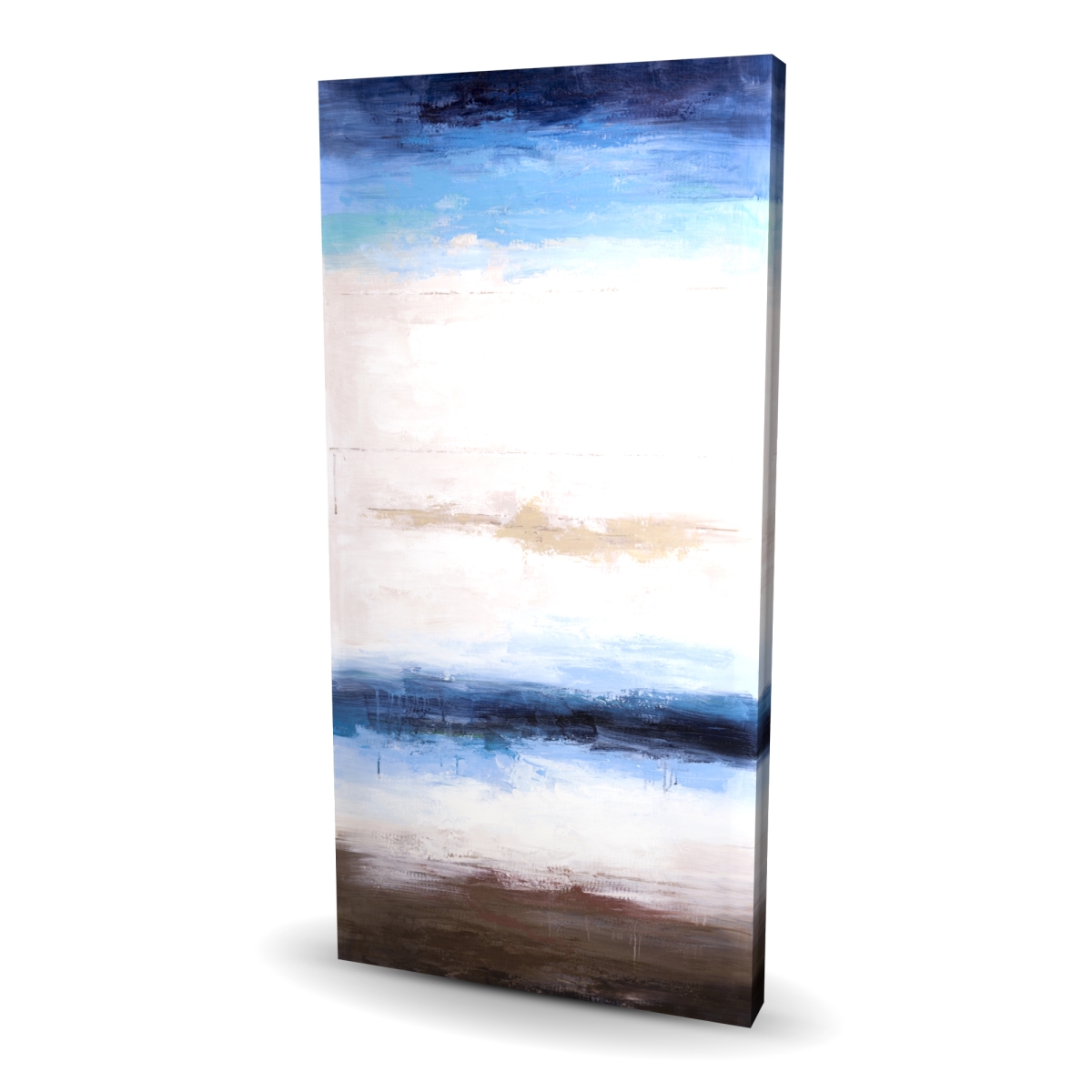 C1RC2448DBC1F5 24 x 48 in. Shade of the Sea - Modern Canvas Art for Home Decor