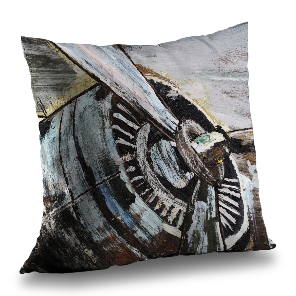 C1PC1414G3MRFC 14 x 14 in. Airplane Propeller - Office Aviation Poly Twill Throw Decor