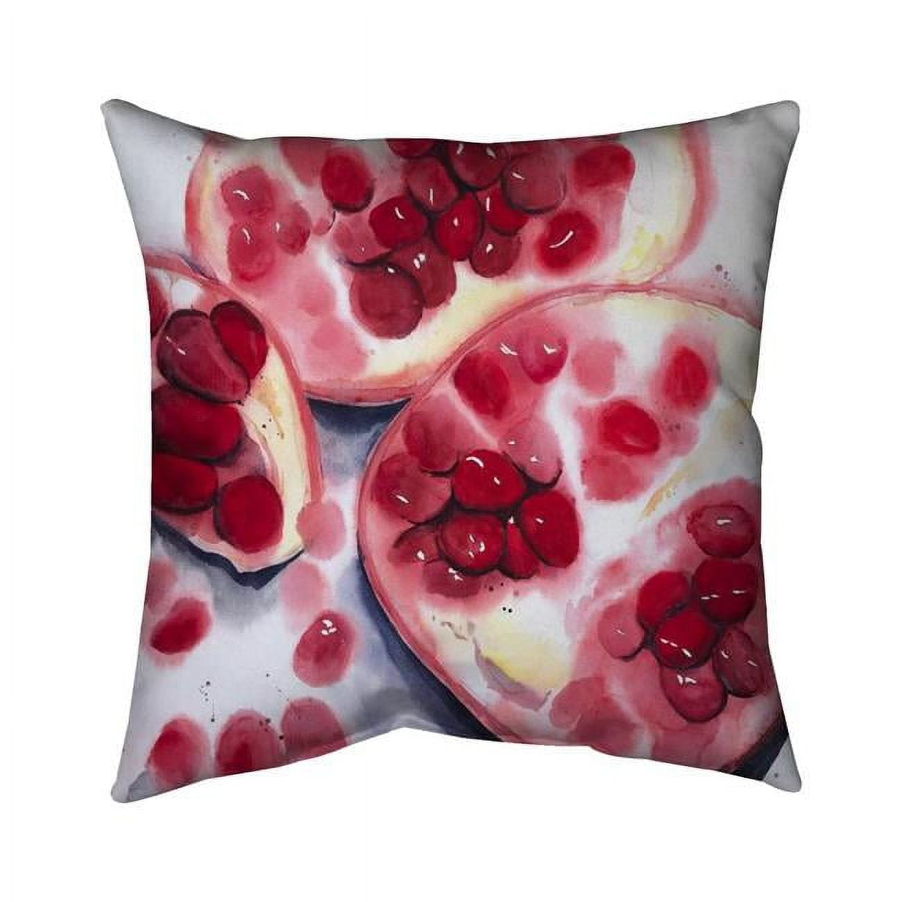 18 x 18 in. Pomegranate Pieces-Double Sided Print Indoor Pillow