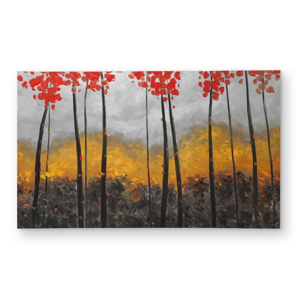 C1ROAR35IJO7DN 3 x 5 ft. Abstract Autumn Trees - Office Outdoor Area Rug for Home Decor - Rectangle