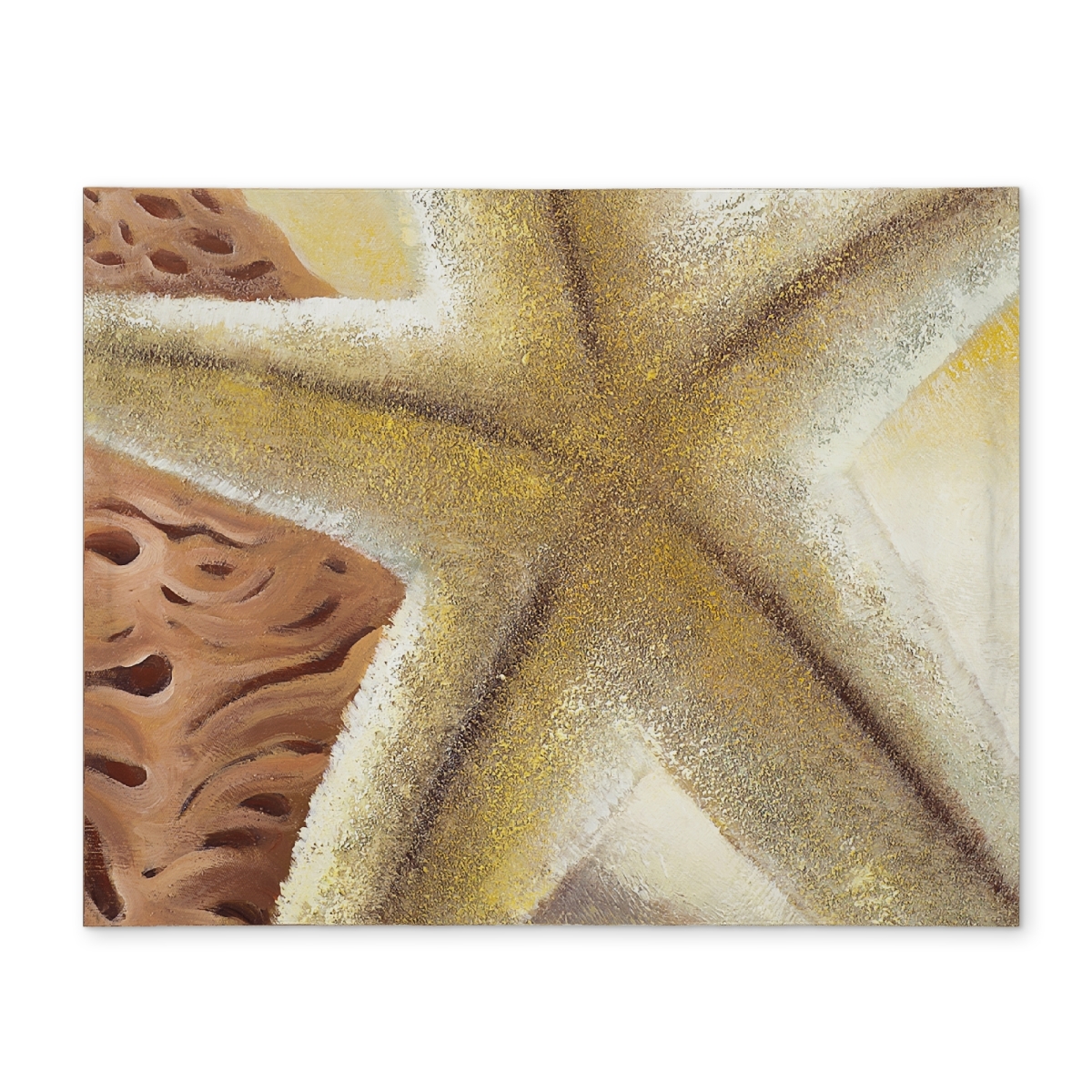 Picture of Begin Home Decor CPPM1418BR6AEG 14 x 18 in. Starfish & Seashells Polyester Placemat - Beach Home Decor