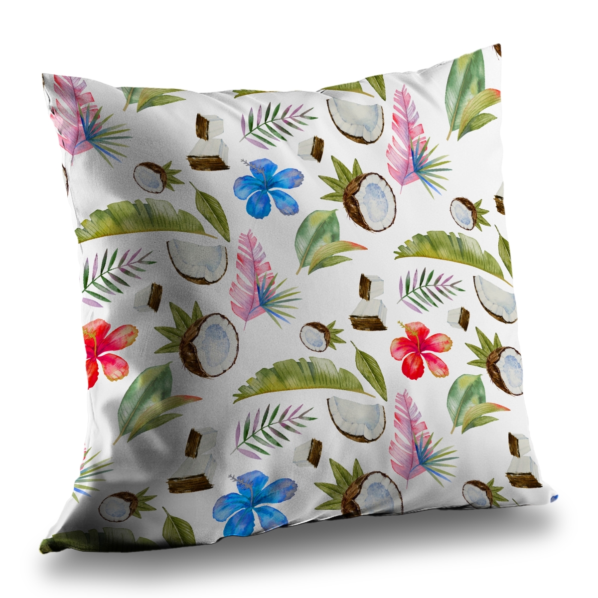 C1PC1414K1MGZK 14 x 14 in. Tropical Pattern - Exotic Poly Twill Throw for Home Decor