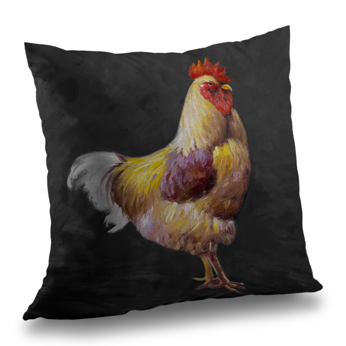C1PC141440B2GL 14 x 14 in. Beautiful Rooster 2 - Animals Kitchen Poly Twill Throw Decor