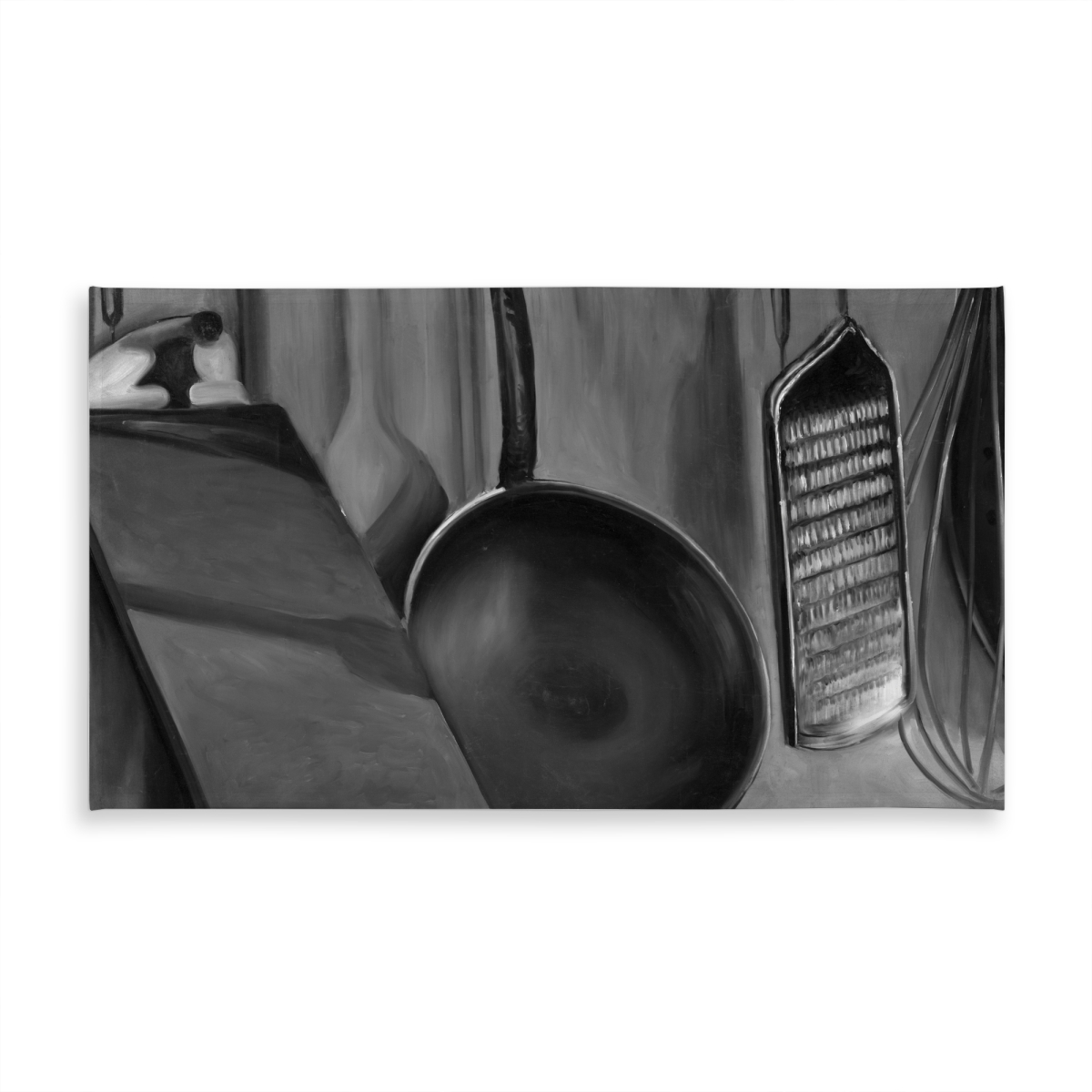 Picture of Begin Home Decor C1TCLRGEWAQAUC 58 x 102 in. Kitchen Tools for Chef - Black & White Tablecloth for Decor