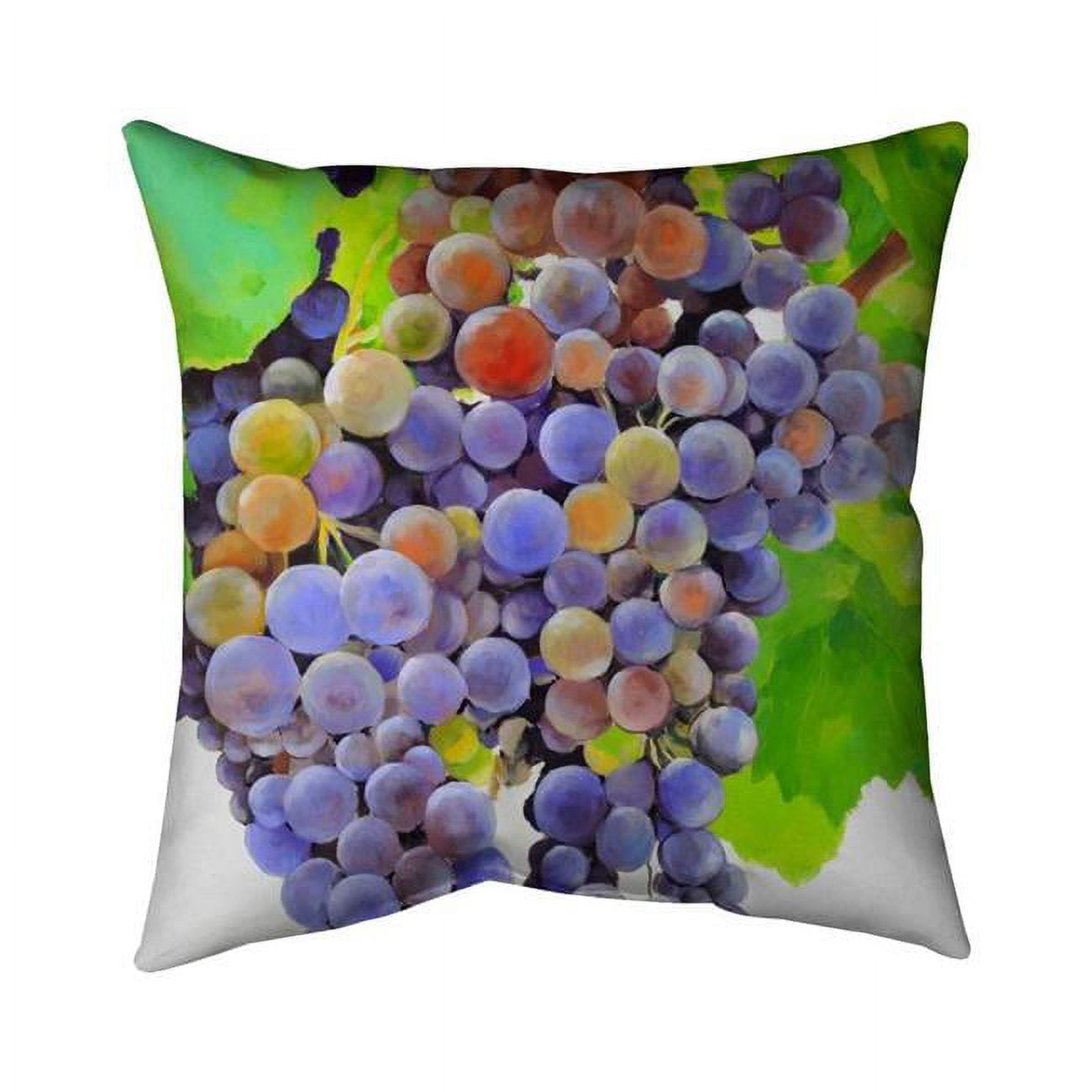 18 x 18 in. Bunch of Grapes-Double Sided Print Indoor Pillow