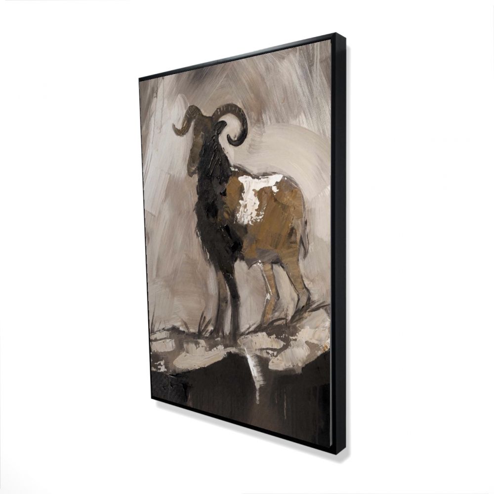 2081-3624-AN138 24 x 36 in. Abstract Proud Aeries - Rustic Framed Canvas Home Decor