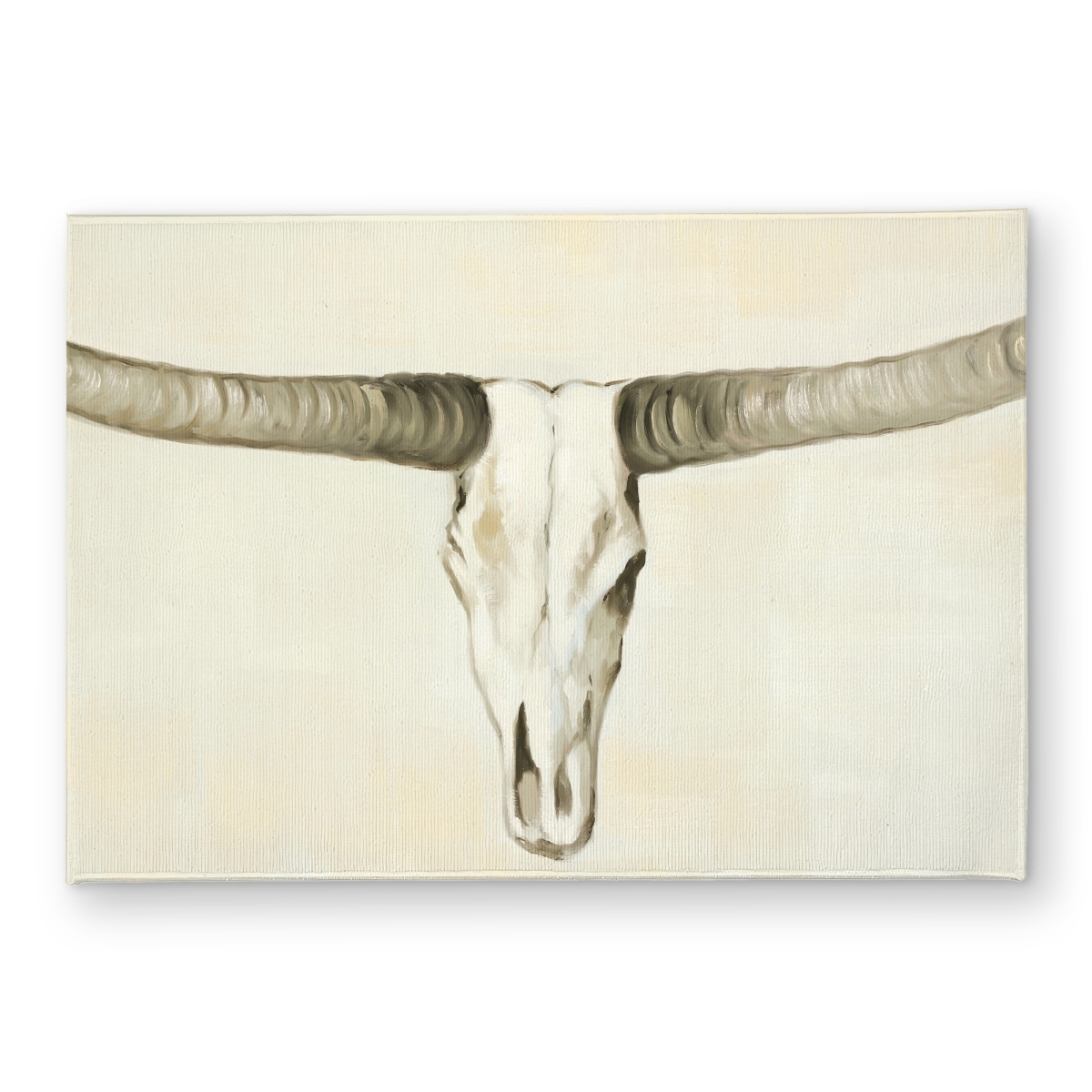 CODM1724156SGX 17 x 24 in. Longhorn Cattle Skull Door Mat - Rustic Cow Home Decor