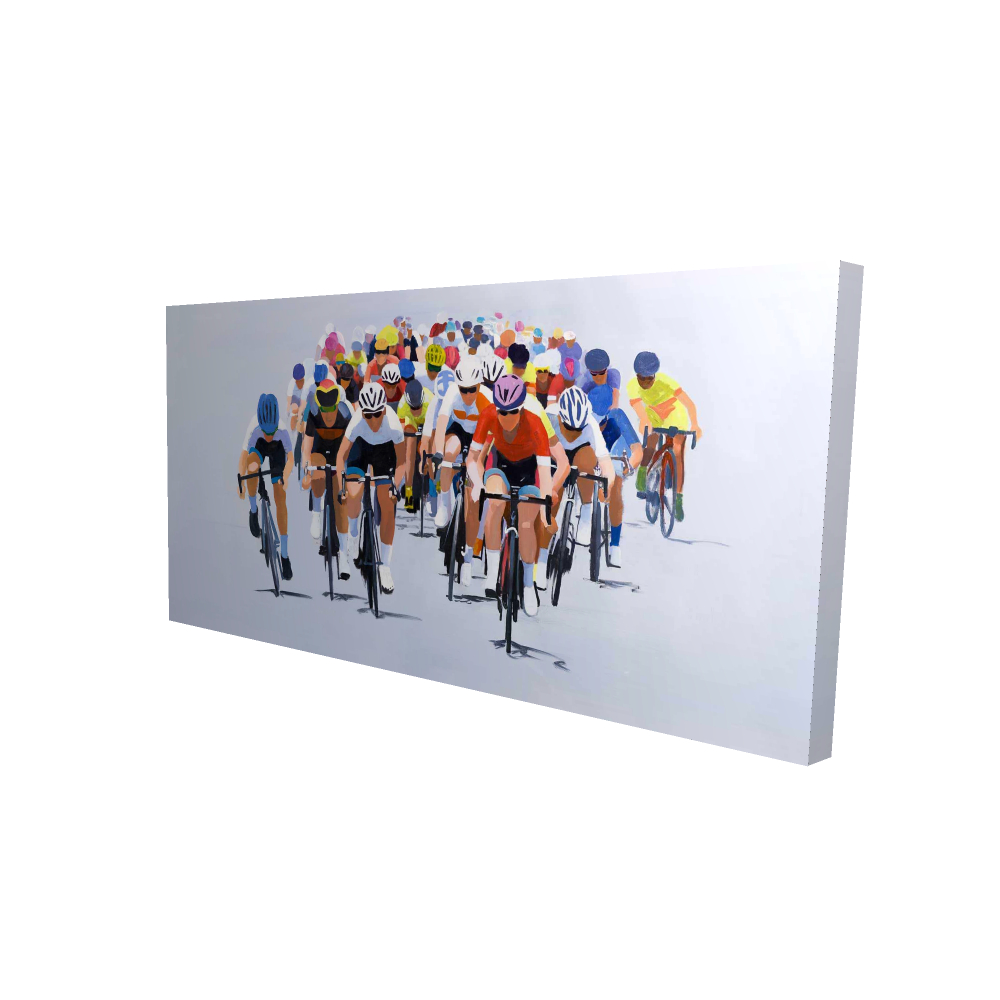 2080-2448-SP27 24 x 48 in. Cycling Competition Man Cave Bike Canvas Home Decor Art