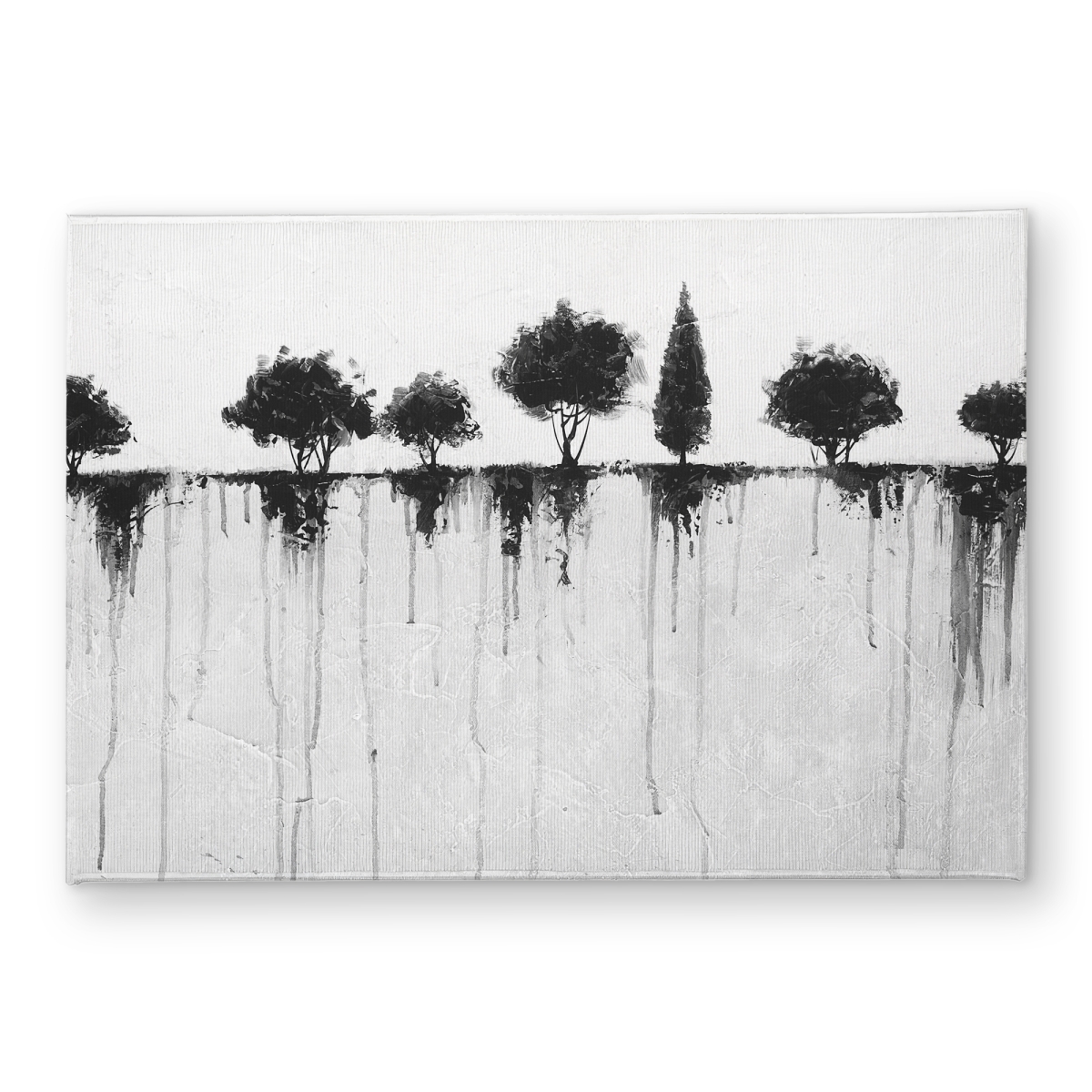CODM1724RRSLS0 17 x 24 in. Abstract Black Trees Indoor Outdoor Door Mat - Home Decor