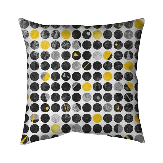 20 x 20 in. Grunge Circles-Double Sided Print Indoor Pillow