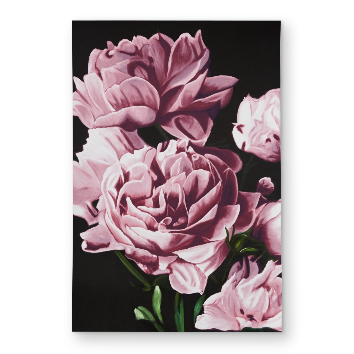 C1ROAR23GD2V2G 2 x 3 ft. Pink Peonies Outdoor Area Rug - Botanical Decor - Rectangle