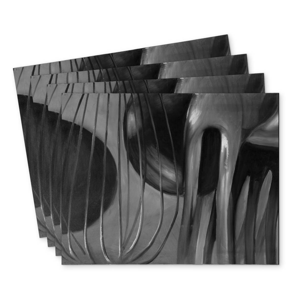 Picture of Begin Home Decor C4PP1418IQFZ93 14 x 18 in. Kitchen Tools Polyester Placemat - Home Decor Essentials - Set of 4