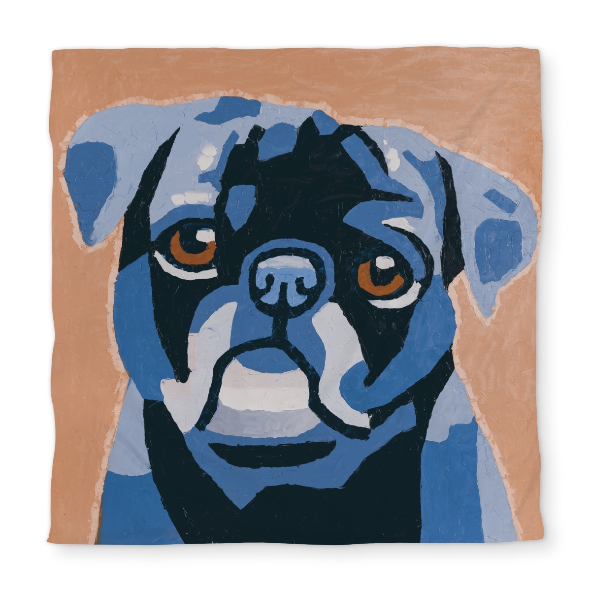 C1DCQSW0N5PDKQ Queen Size Flash the Pug Duvet Cover - Dog Bedroom Decor White