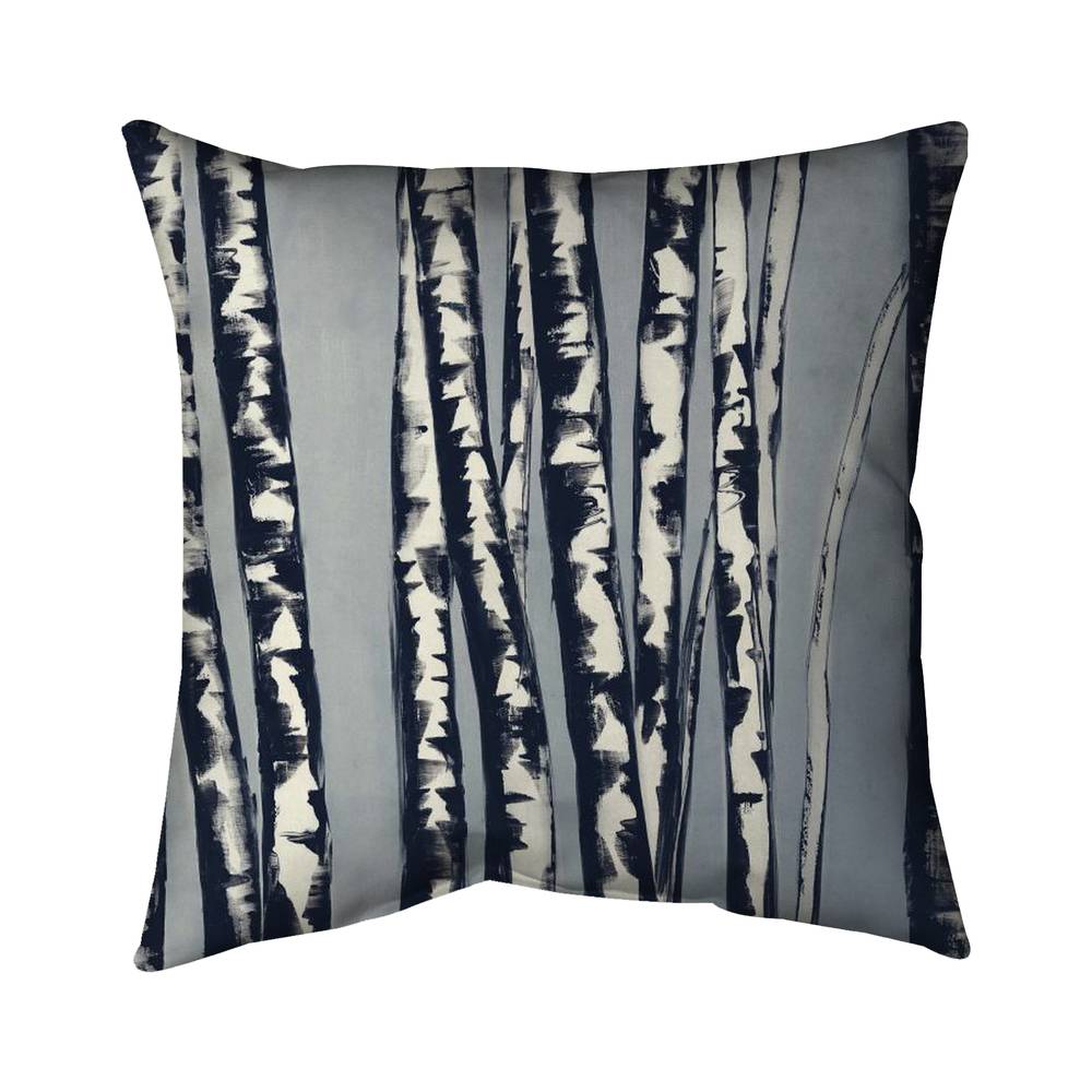 5543-2626-LA51-1 26 x 26 in. Abstract Birch Forest - Trees Office Poly Twill Throw for Decor