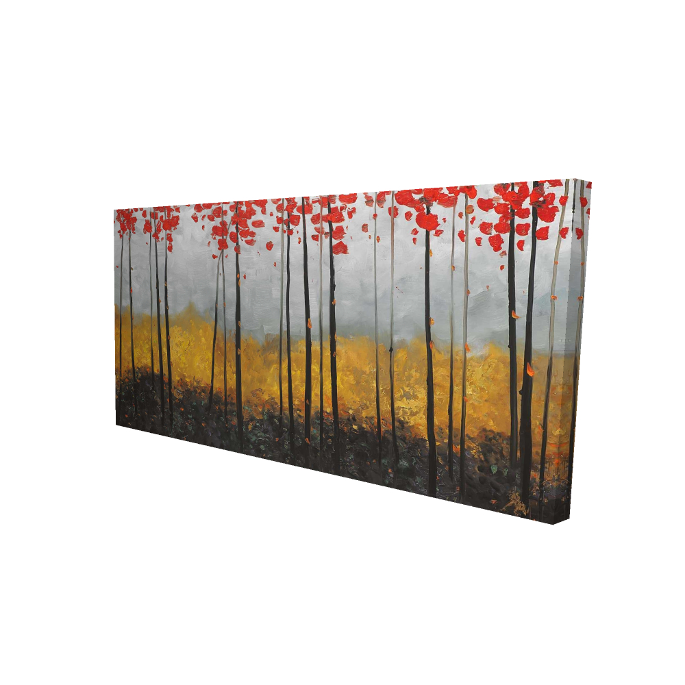 2080-2448-LA110 24 x 48 in. Abstract Landscape - Trees Canvas for Home Decor - Wall Art