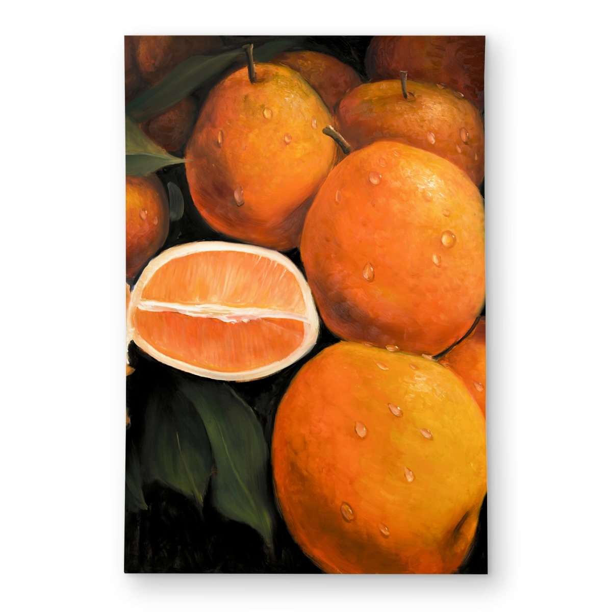 C1ROAR469205TZ 4 x 6 ft. Fresh Oranges Still Life Outdoor Area Rug for Home Decor - Rectangle