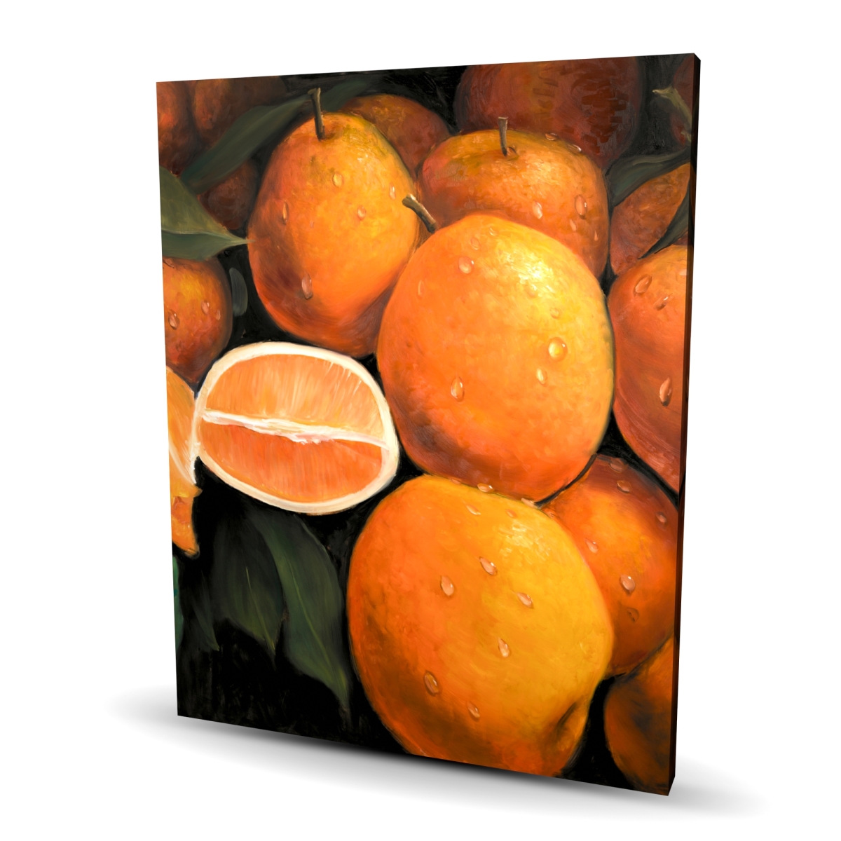 C1RC4860X8EJ19 48 x 60 in. Fresh Oranges - Food Hyperrealist Canvas for Home Decor
