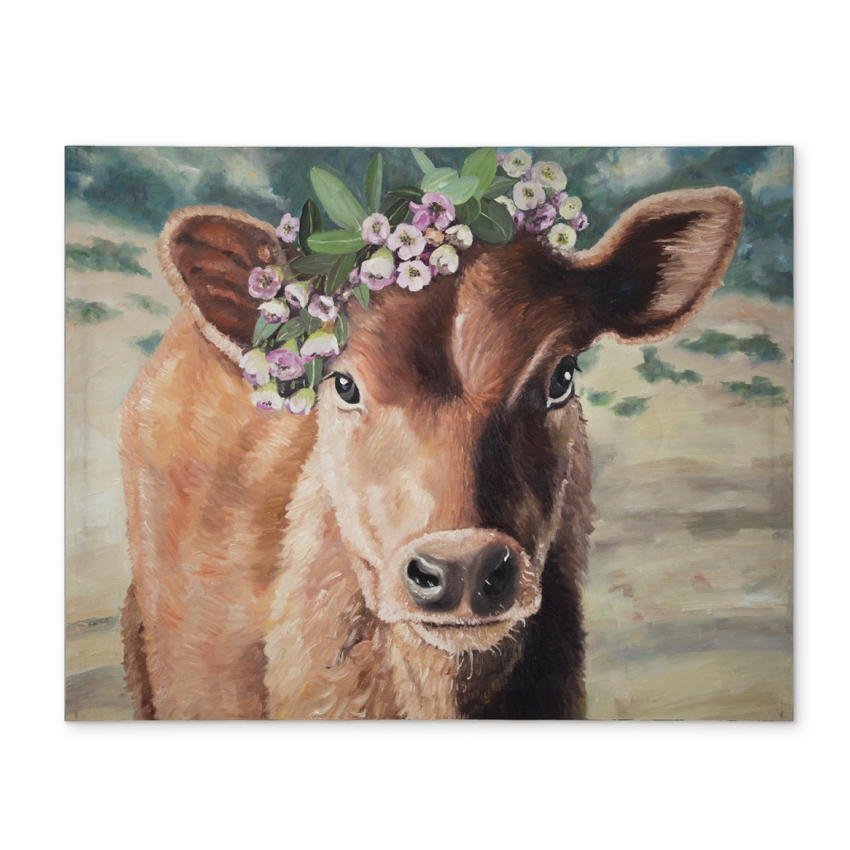 Picture of Begin Home Decor CPPM1418EGUANE 14 x 18 in. Rustic Farm Animals Placemat - Cute Jersey Cow Home Decor