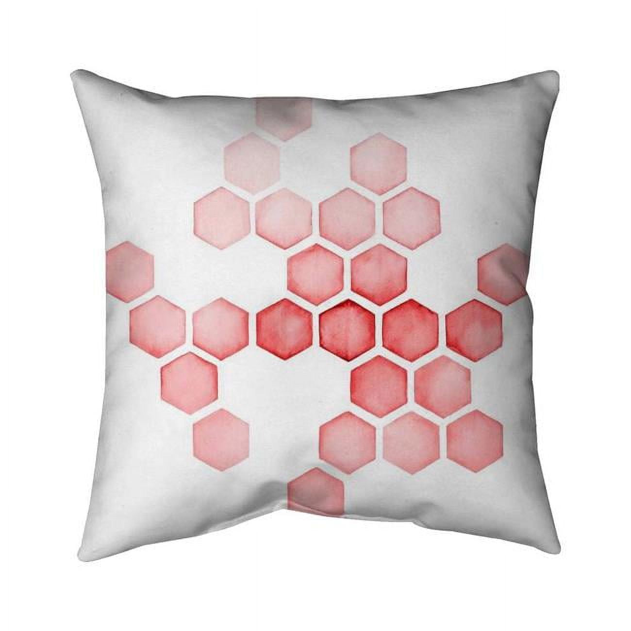 20 x 20 in. Alveoli Red-Double Sided Print Indoor Pillow
