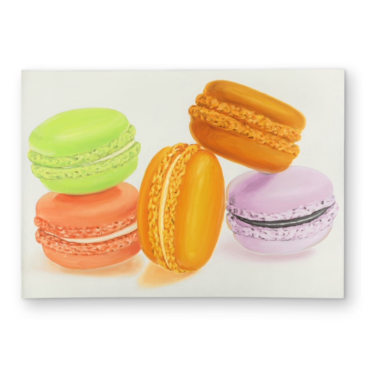 C1ROAR57KAF0BA 5 x 7 ft. Small Bites of Macaroons - Still Life Food Outdoor Rug - Rectangle