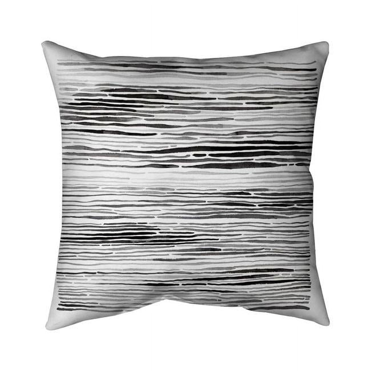 20 x 20 in. Grey Grooves-Double Sided Print Indoor Pillow