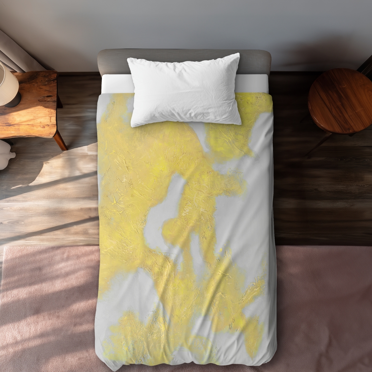 C1DCTXLWSSOOTS Twin Extra Long Gold Stains - Gold Pattern Duvet Cover for Elegant Home Decor