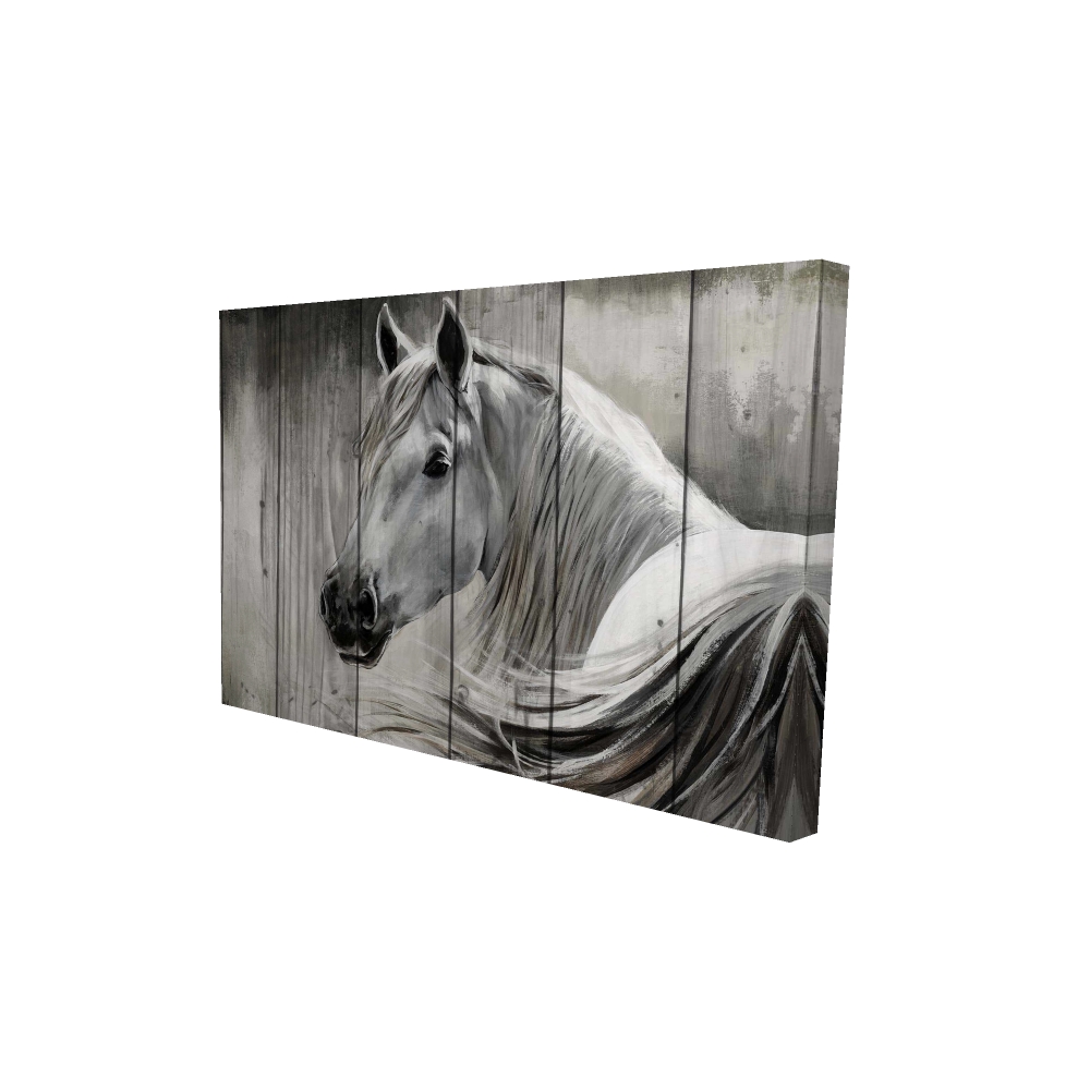 2080-2436-AN10 24 x 36 in. Rustic Horse - Rustic Beige Canvas for Home Decor - Art Print