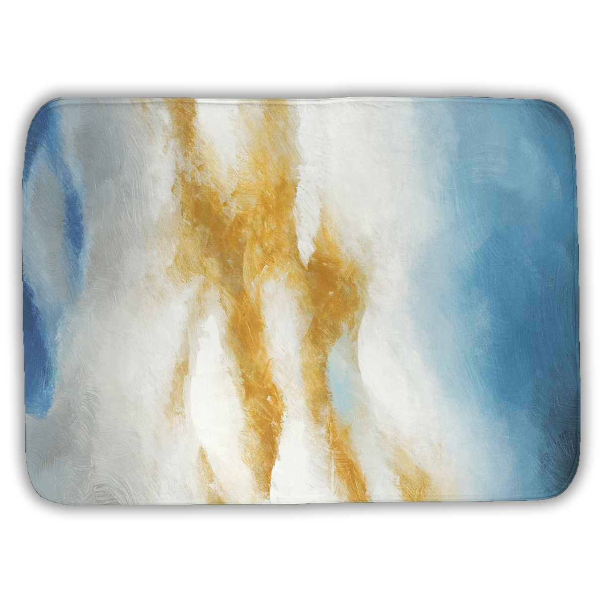C1BM17249ND6JL 17 x 24 in. Abstract Clouds Gold Abstract Bath Mat - Home Decor Accent