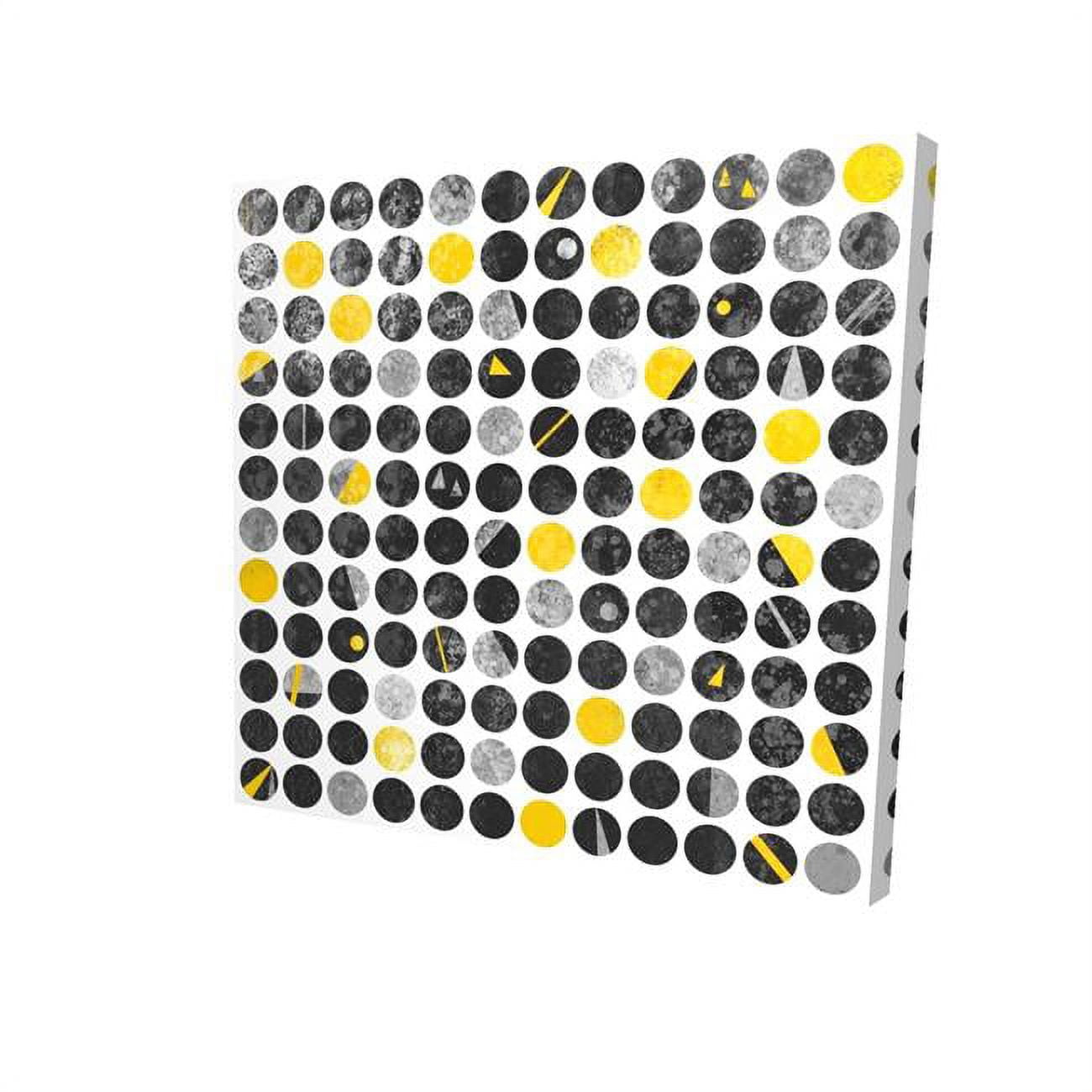 32 x 32 in. Grunge Circles-Print on Canvas