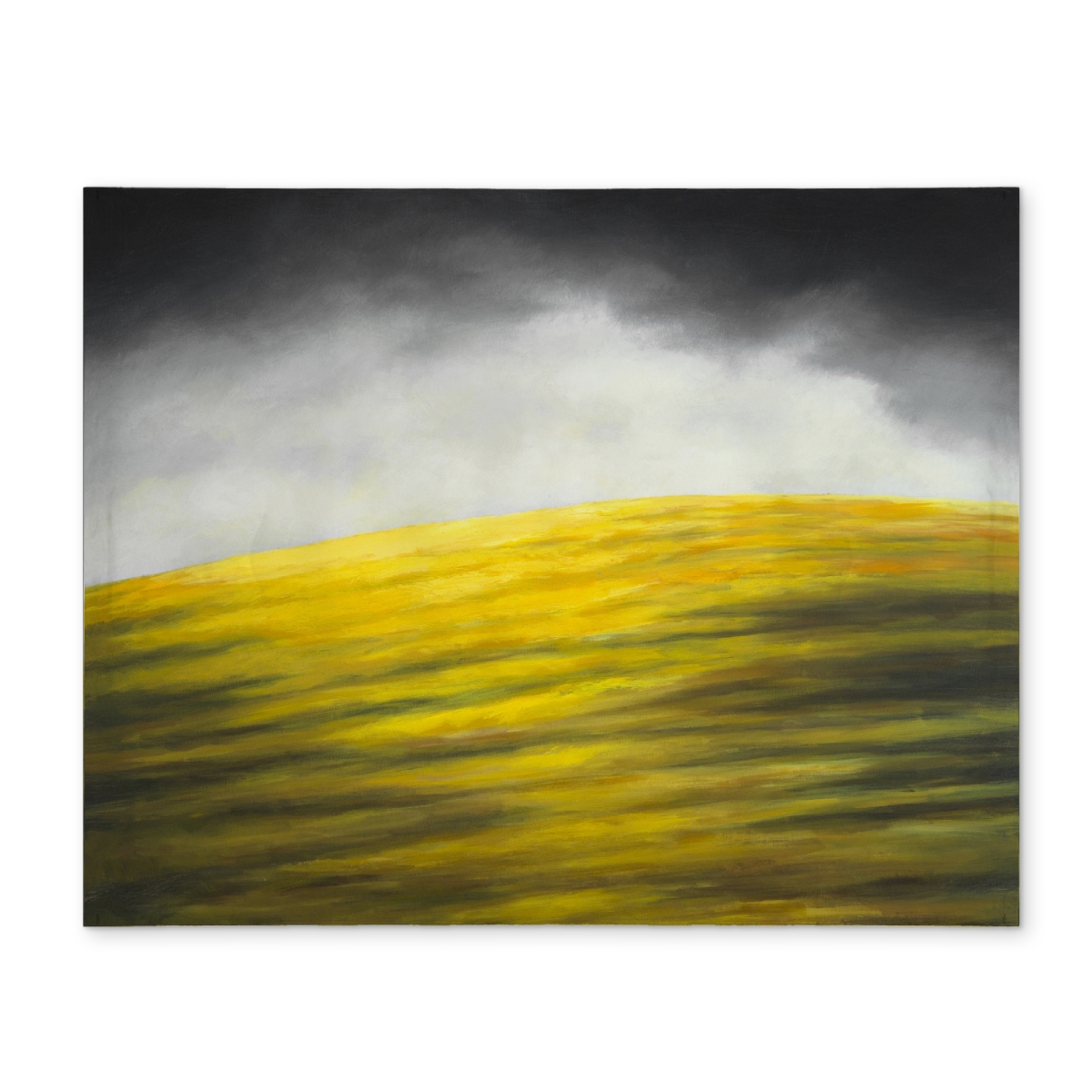 Picture of Begin Home Decor CPPM14180MWLVF 14 x 18 in. Yellow Hill Abstract Gray Mountains Placemat - Home Decor