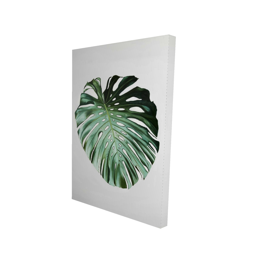 2080-3624-FL357 24 x 36 in. Monstera Leaf - Kitchen Green Canvas for Home Decor