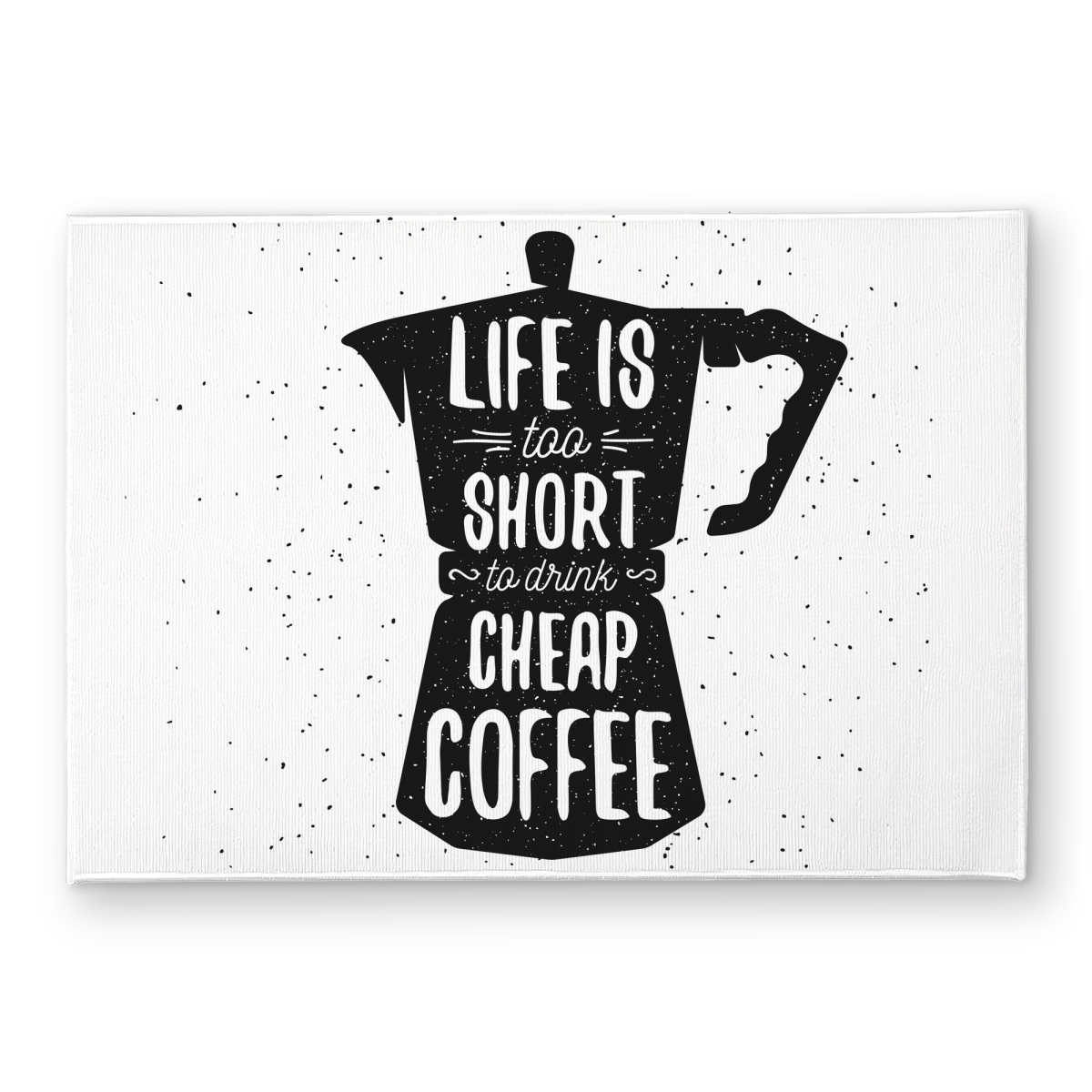 CODM1724JWIKDD 17 x 24 in. Life & Coffee Minimalist Kitchen Door Mat - Home Decor