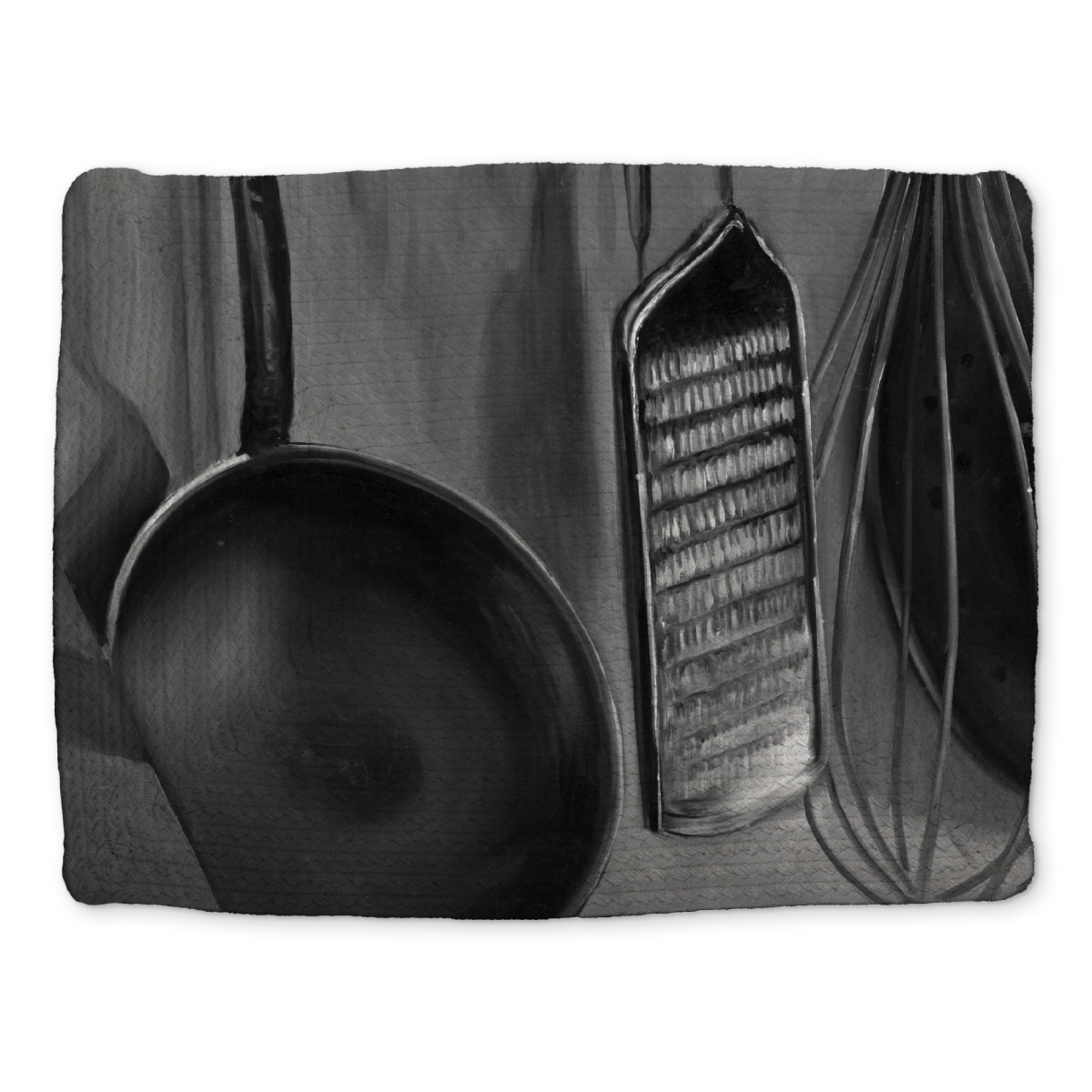 Picture of Begin Home Decor CBPM1418INMBJ7 14 x 18 in. Monochrome Braided Placemat - Chef Kitchen Decor Essential