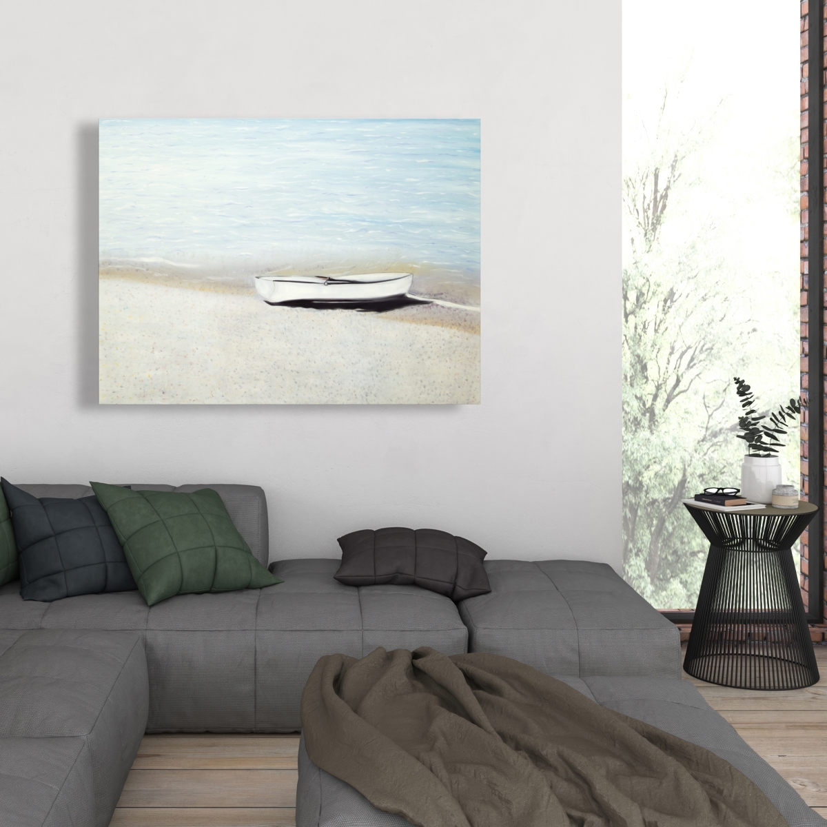 C1RC3648FIJ3MW 36 x 48 in. Along the Sea - Marine Canvas for Bathroom Home Decor