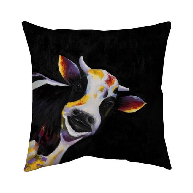 20 x 20 in. One Funny Cow-Double Sided Print Indoor Pillow