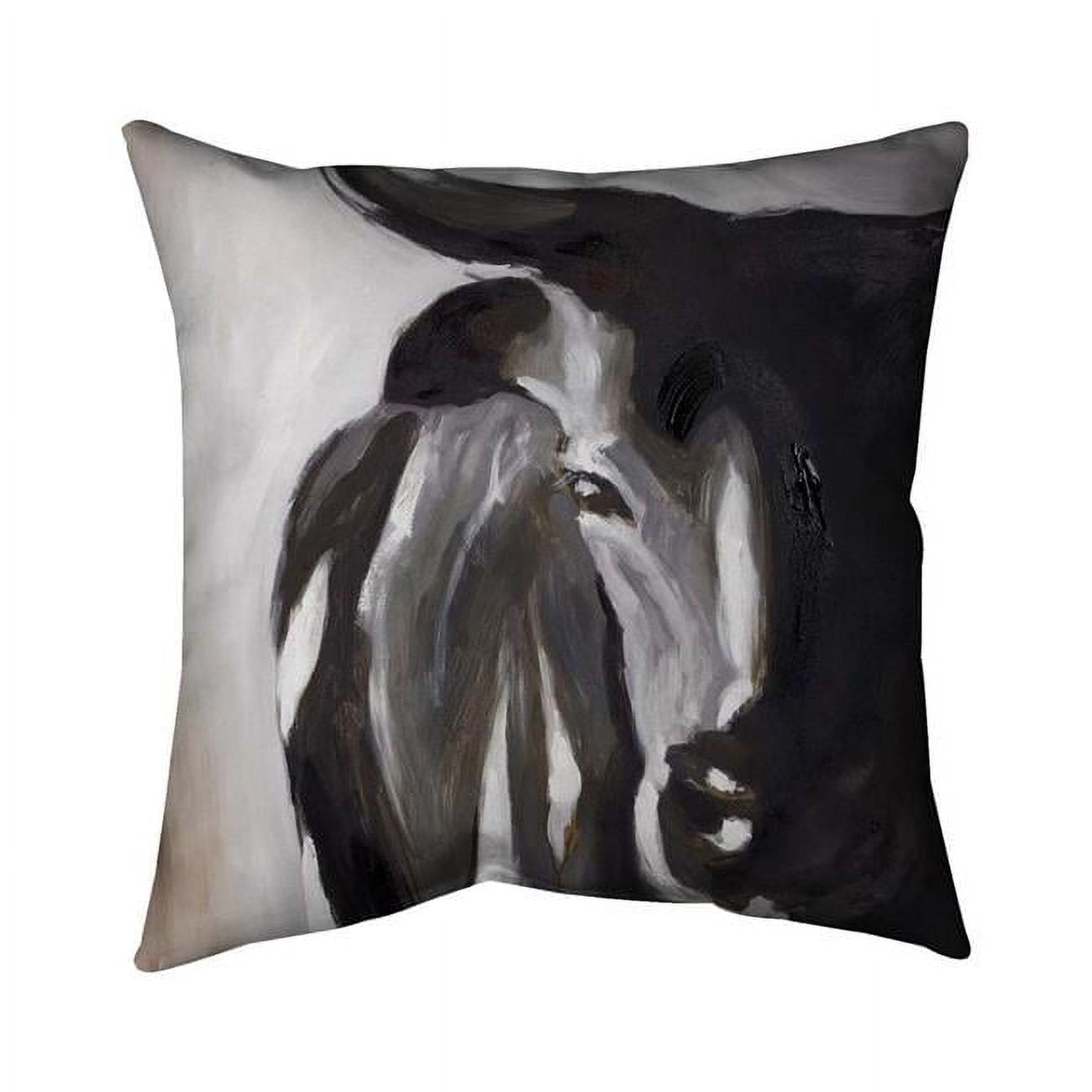 20 x 20 in. Bull Head Closeup-Double Sided Print Indoor Pillow