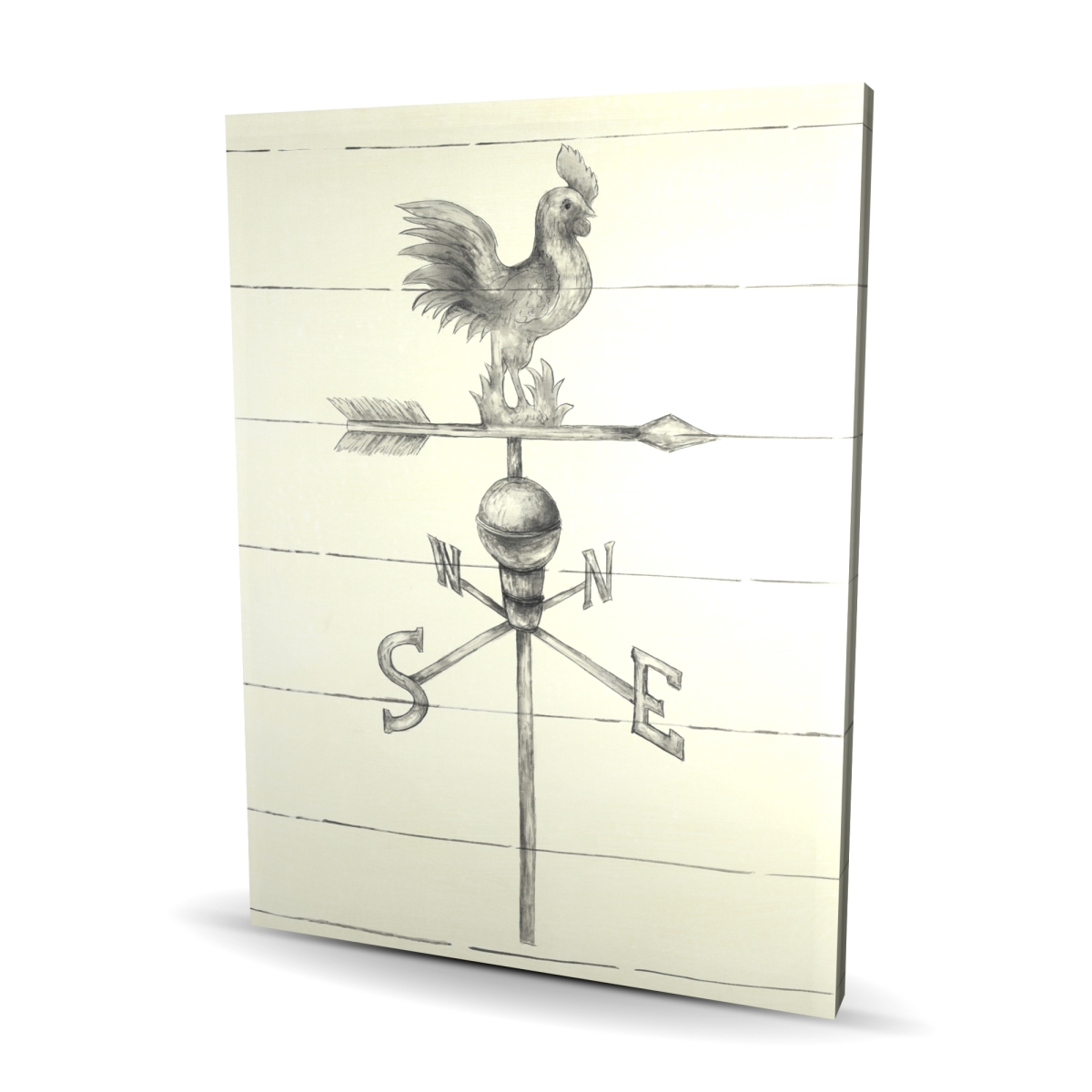 C1RC3648EVKM6Y 36 x 48 in. Vintage Weathervane - Western Canvas Home Decor Accent