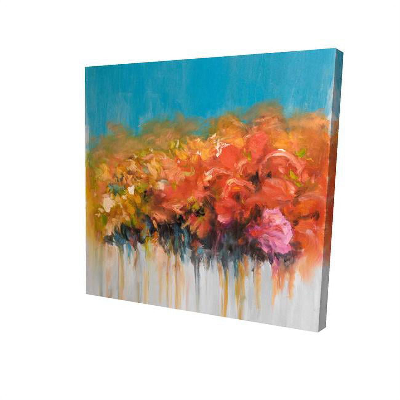 32 x 32 in. Orange Flowers Bundle-Print on Canvas