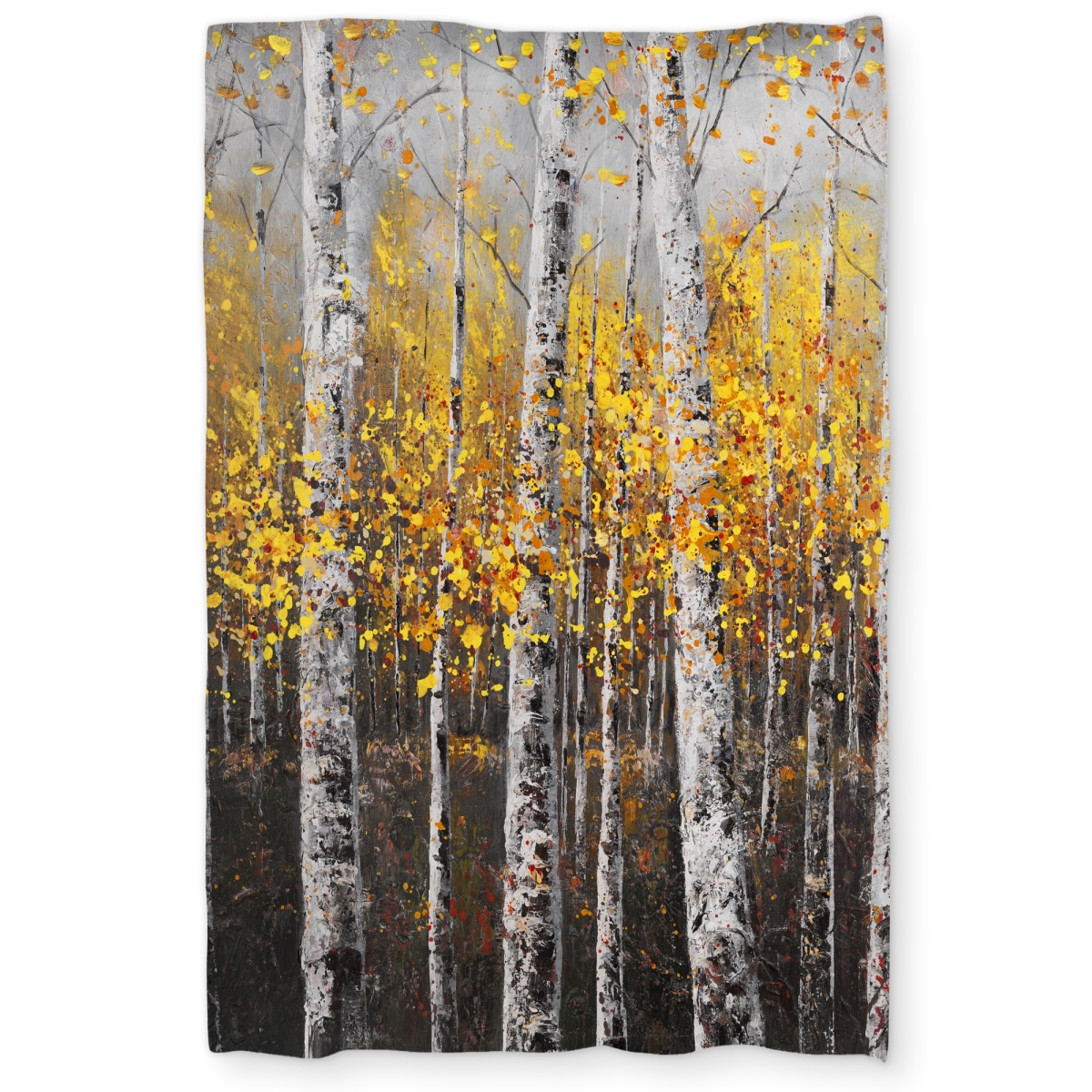 C1DCTSW0CPPZZR Twin Size Sunny Birch Trees Duvet Cover - Trees Landscapes Home Decor