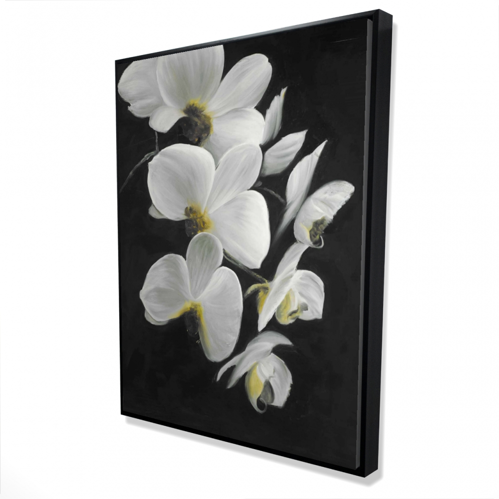 2081-4836-FL130 36 x 48 in. Beautiful Orchids - Framed Canvas Floral Wall Decor