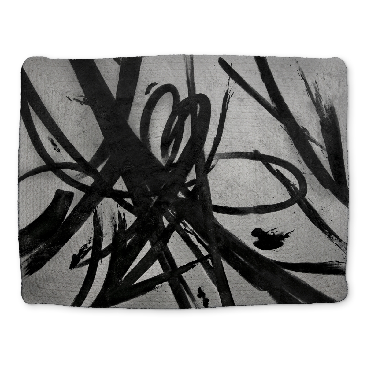 Picture of Begin Home Decor CBPM1418254BPZ 14 x 18 in. Abstract Minimalist Braided Placemat - Circular Strokes Decor