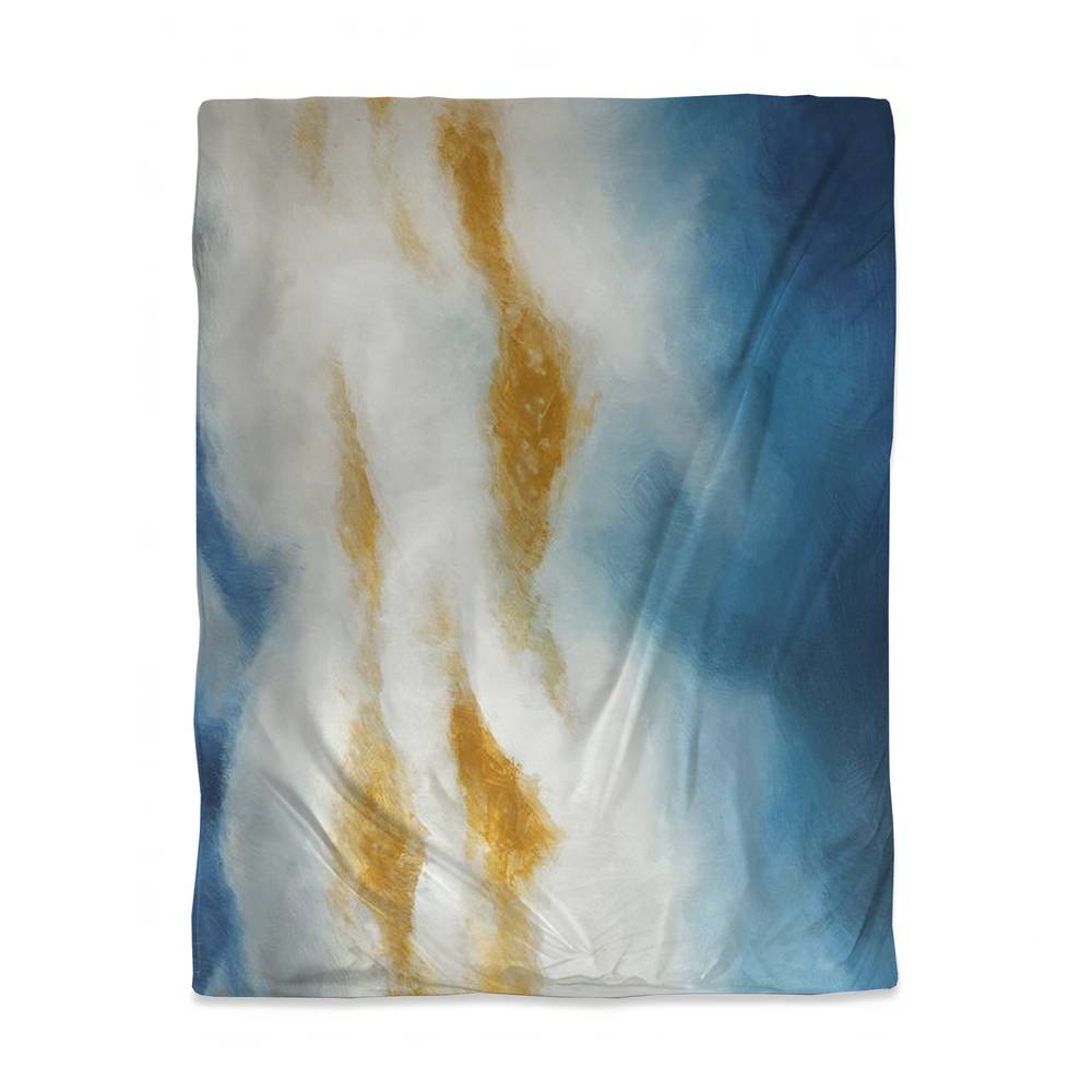 3817-HWCT-AB38 Twin Size Abstract Clouds Duvet Cover - Patterned Bedroom Home Decor