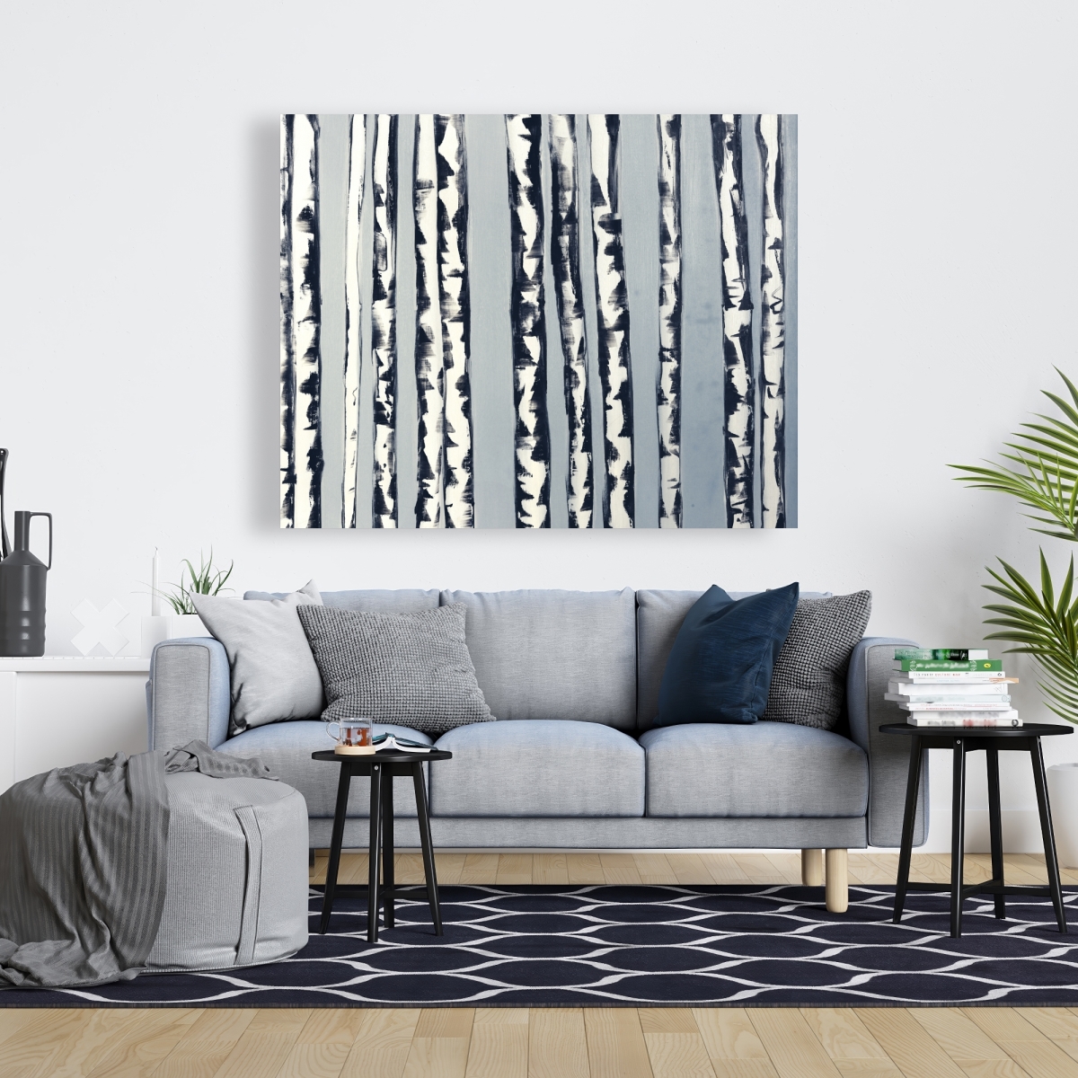 C1RC4860DS8TPC 48 x 60 in. Small Birch Trees - Landscapes Office Canvas for Home Decor