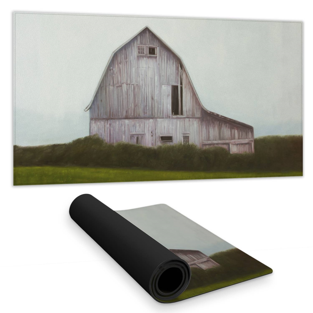 C1DM1531JBJ5I7 16 x 32 in. Rustic Barn Architecture Desk Mat - Home Decor Office Accessory