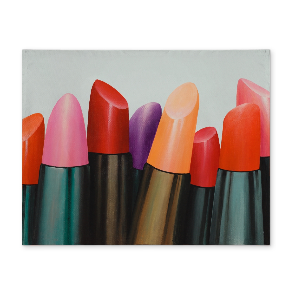 Picture of Begin Home Decor CPPM1418HA3AAO 14 x 18 in. Lipstick Collection Polyester Placemat - Fashion Beauty Decor